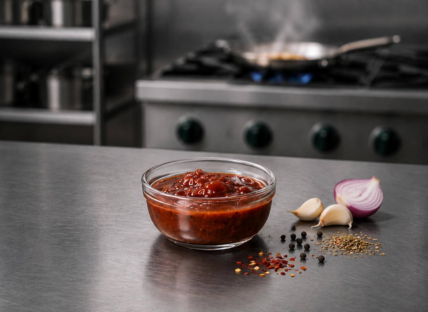 Ready-to-cook food components being prepared