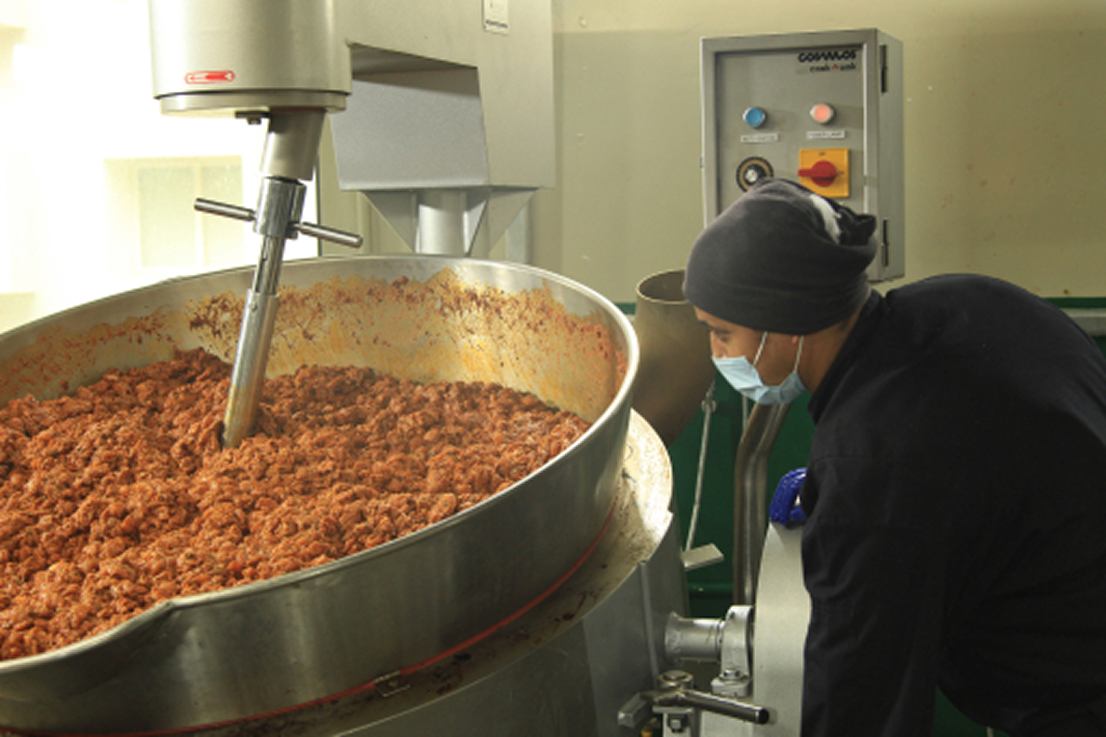 Chefs working in a professional kitchen